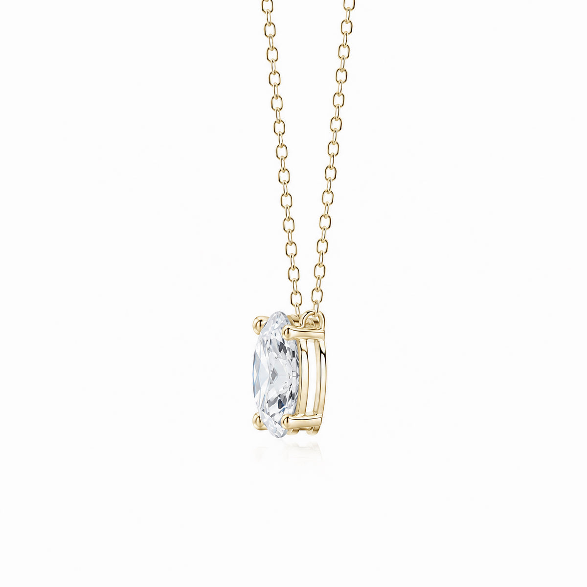 Signature Oval Lab Diamond Pendant