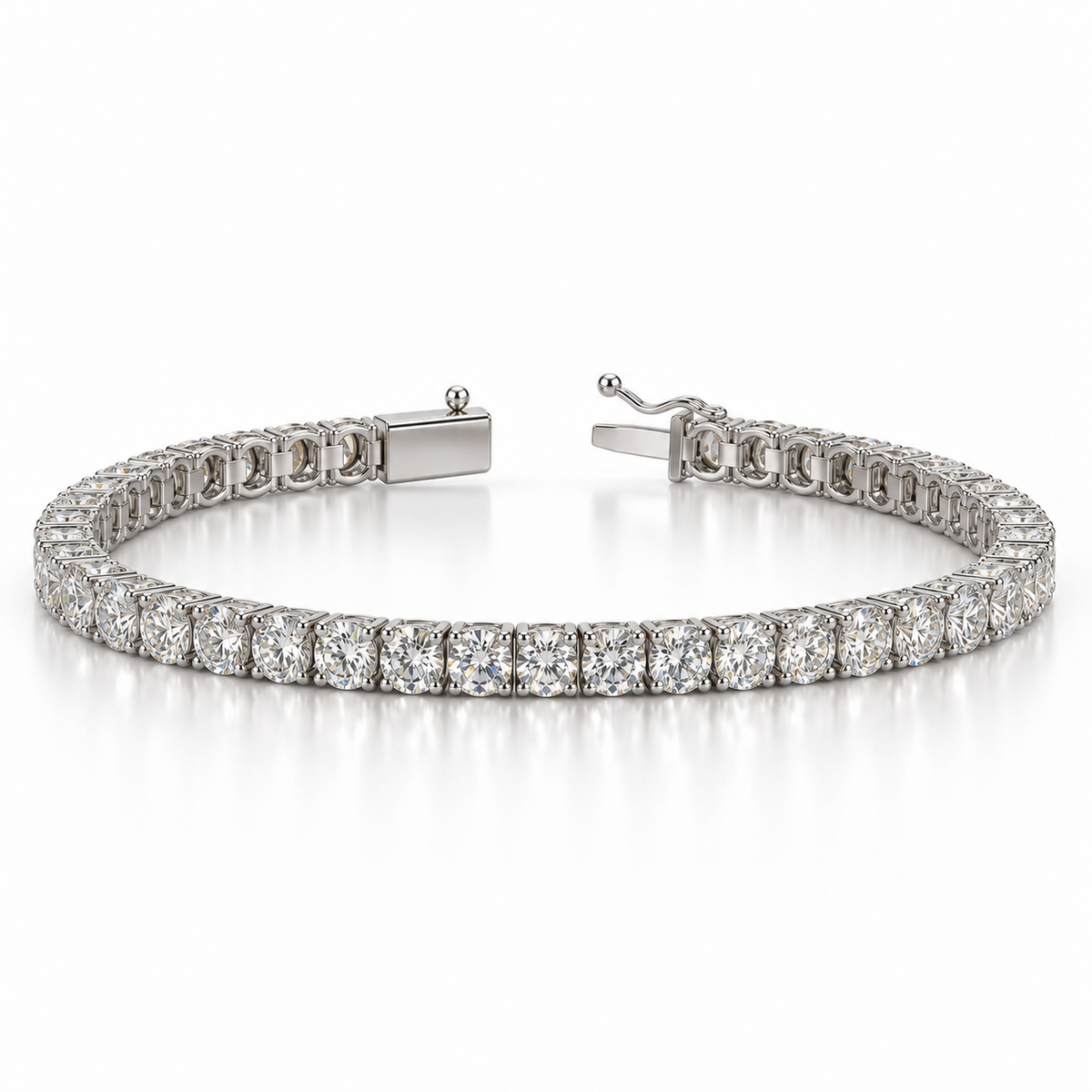 Round Lab Diamond Tennis Bracelet