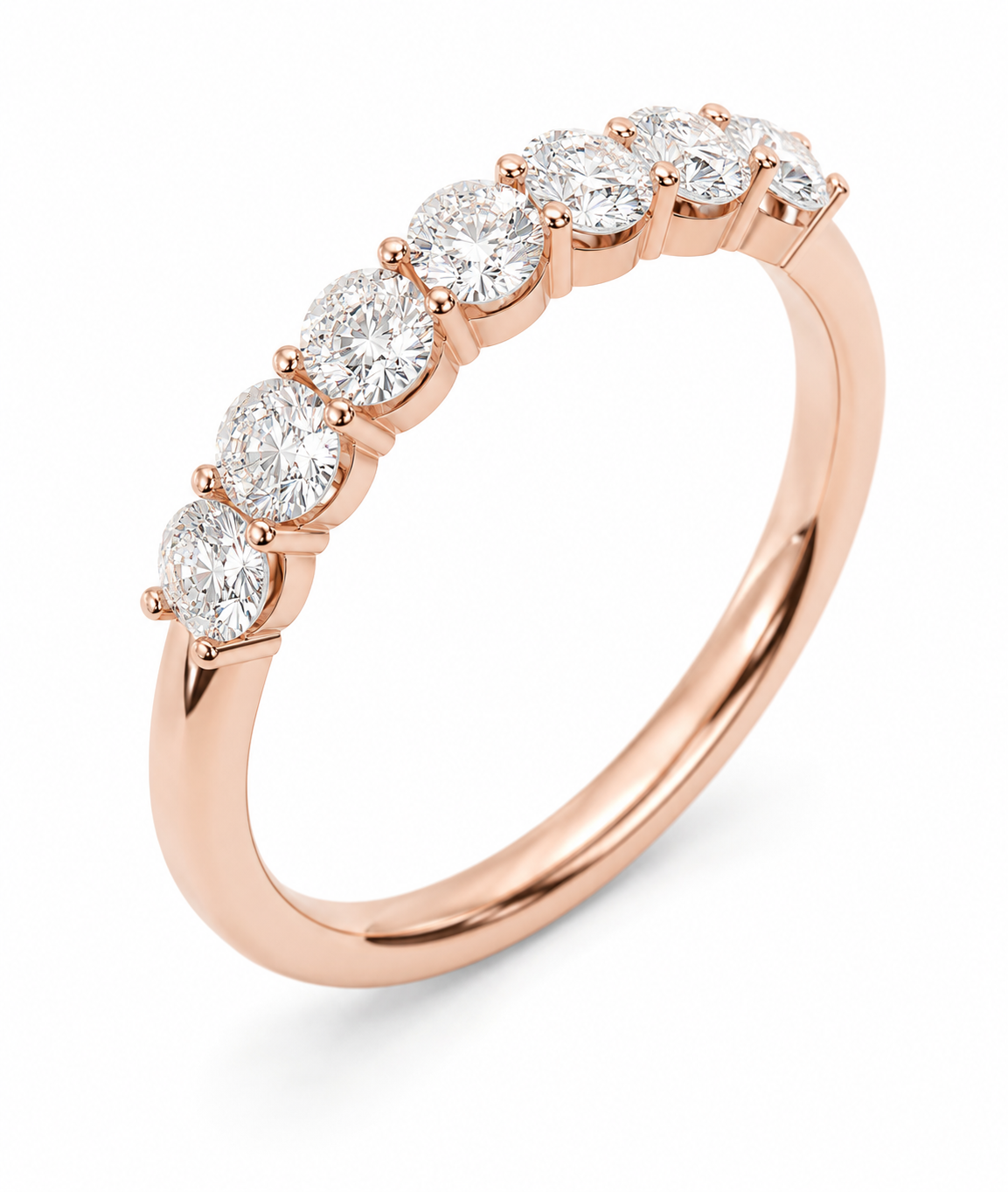 Round Diamond Seven Stone Ring