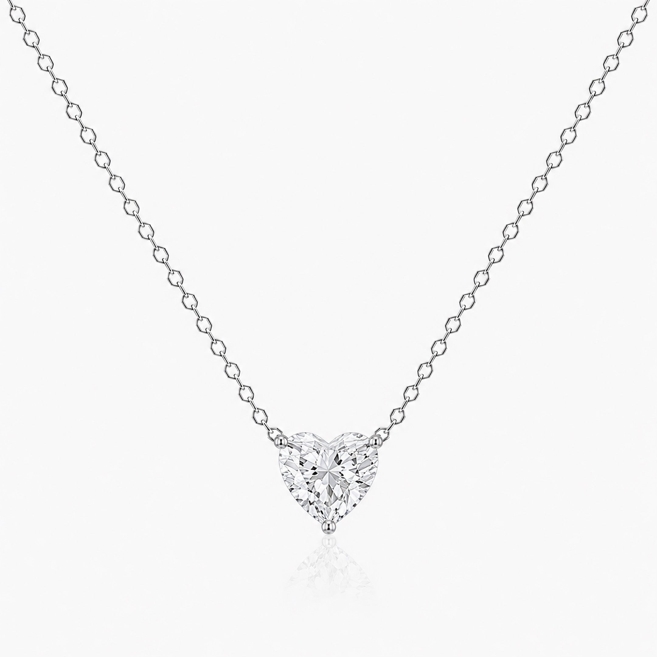 Signature Heart Shape Lab Diamond Pendant