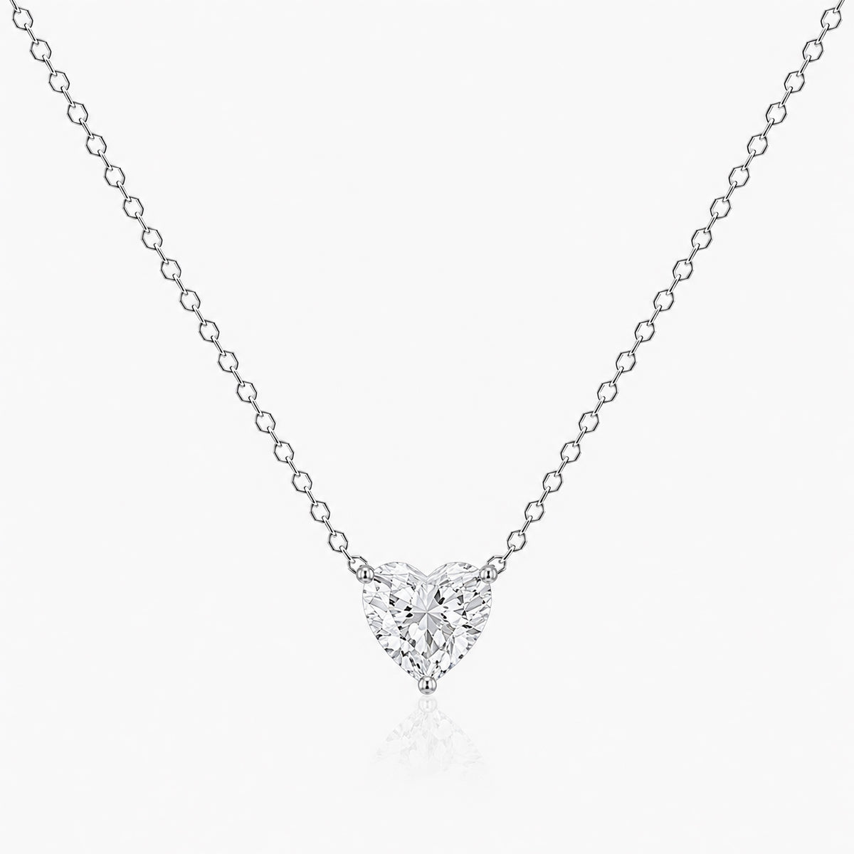 Signature Heart Shape Lab Diamond Pendant