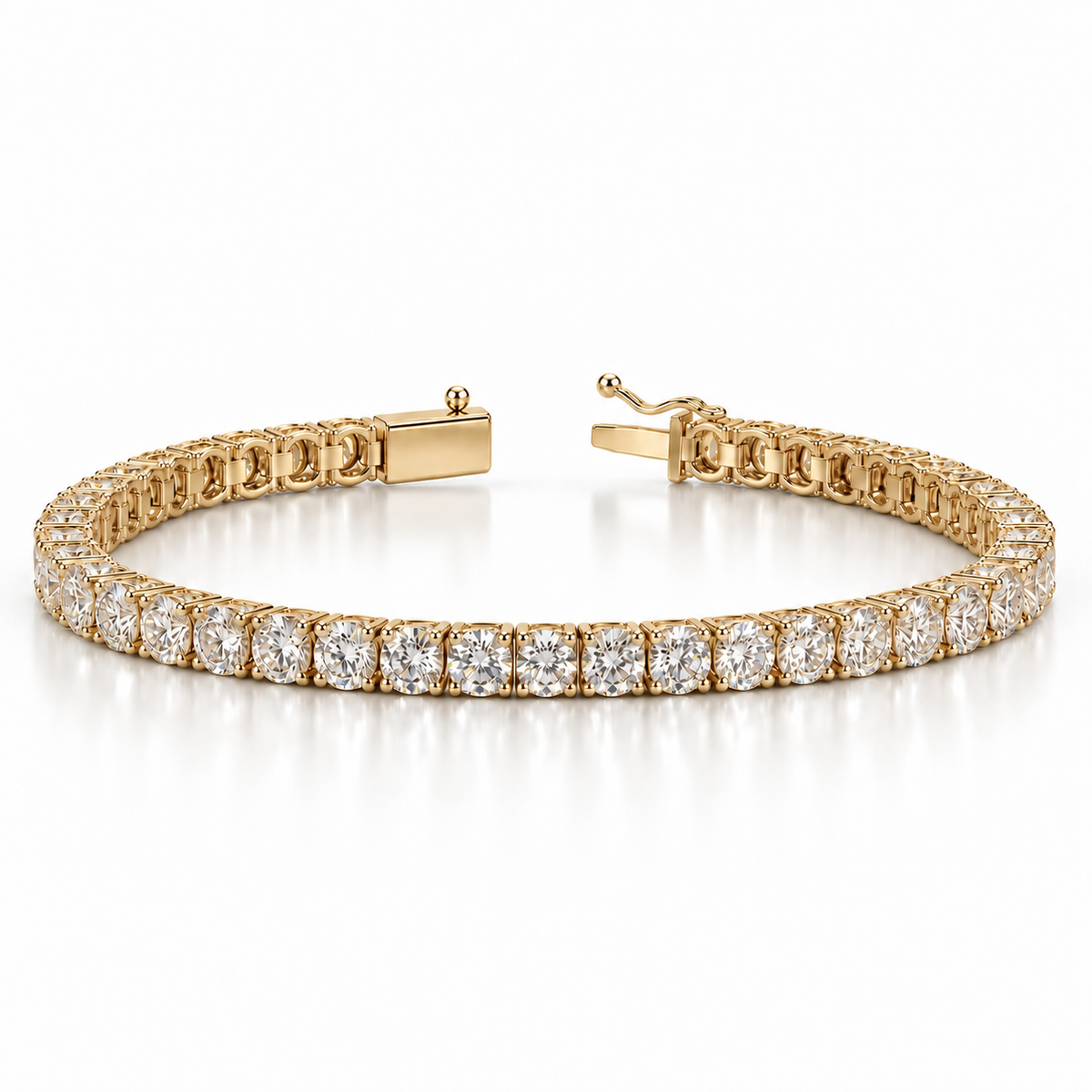 Round Lab Diamond Tennis Bracelet