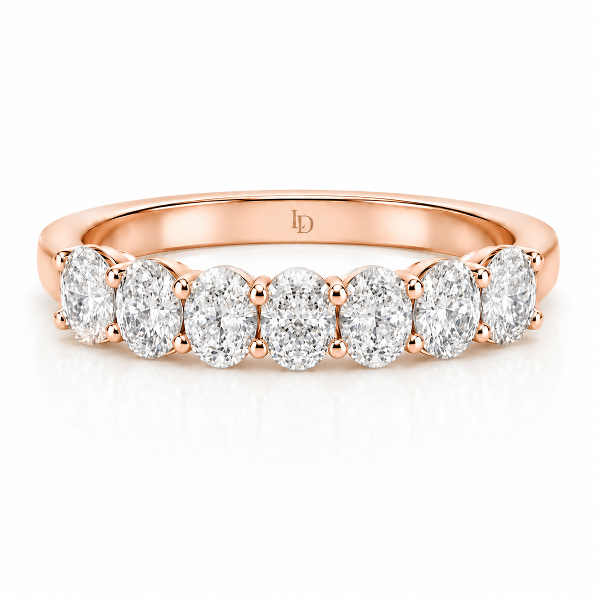 Oval Seven Stone Diamond Ring