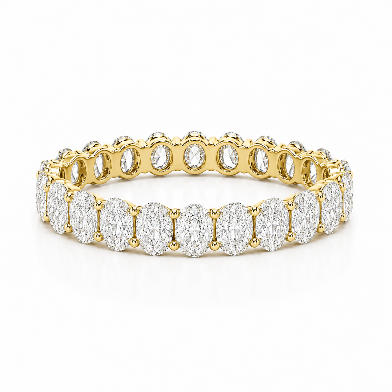 Oval Diamond Eternity Band