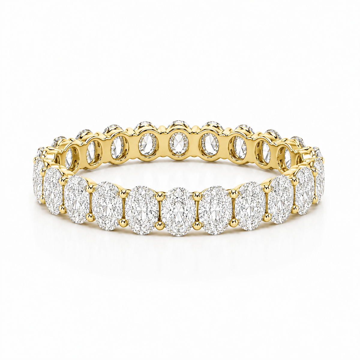 Oval Diamond Eternity Band