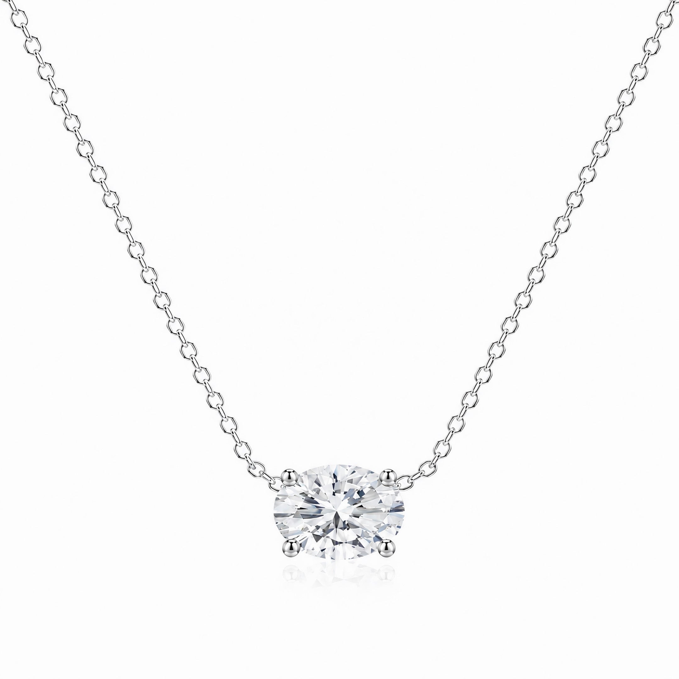 Signature Oval Lab Diamond Pendant
