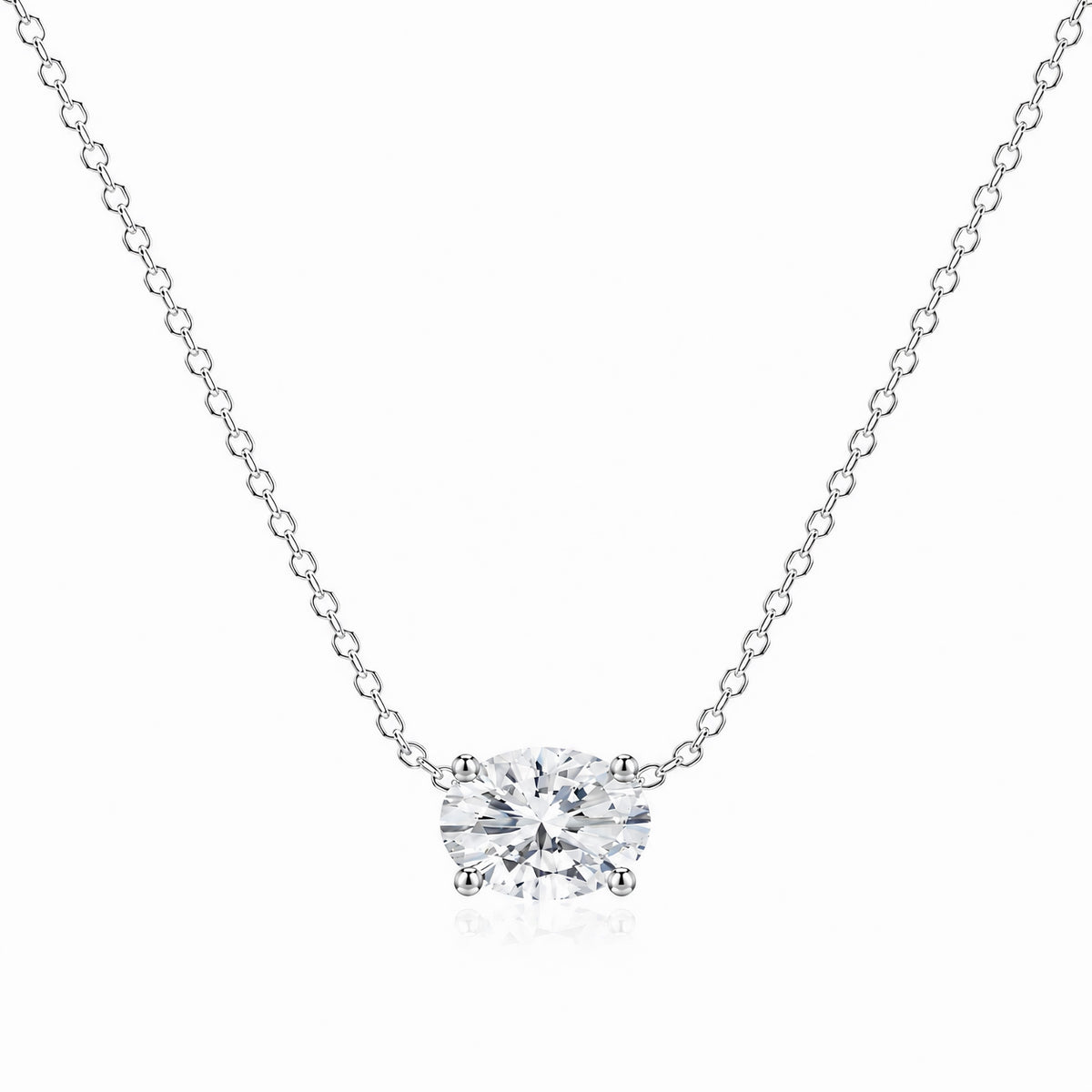 Signature Oval Lab Diamond Pendant
