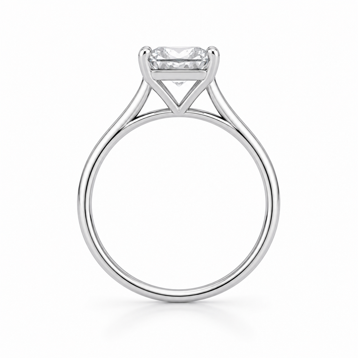 Radiant Lab Diamond Solitaire Ring