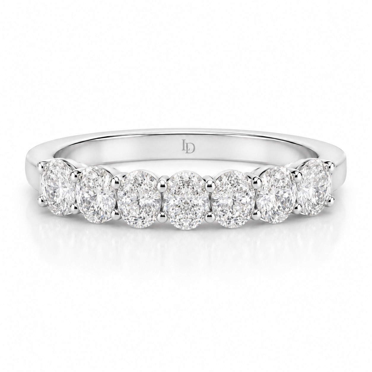 Oval Seven Stone Diamond Ring