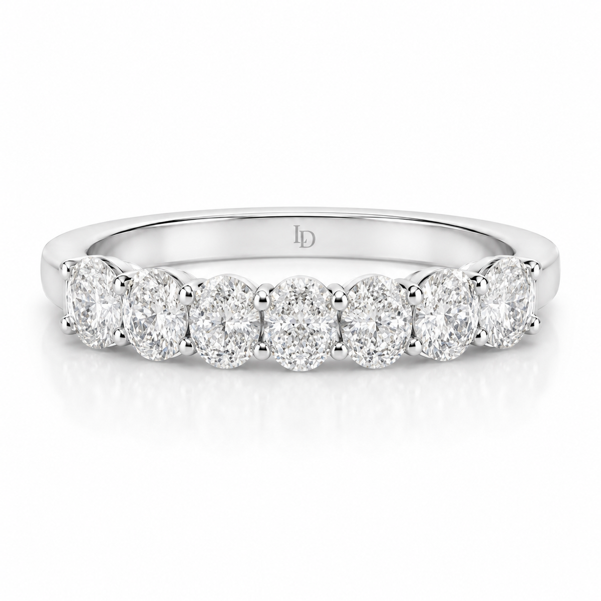 Oval Seven Stone Diamond Ring