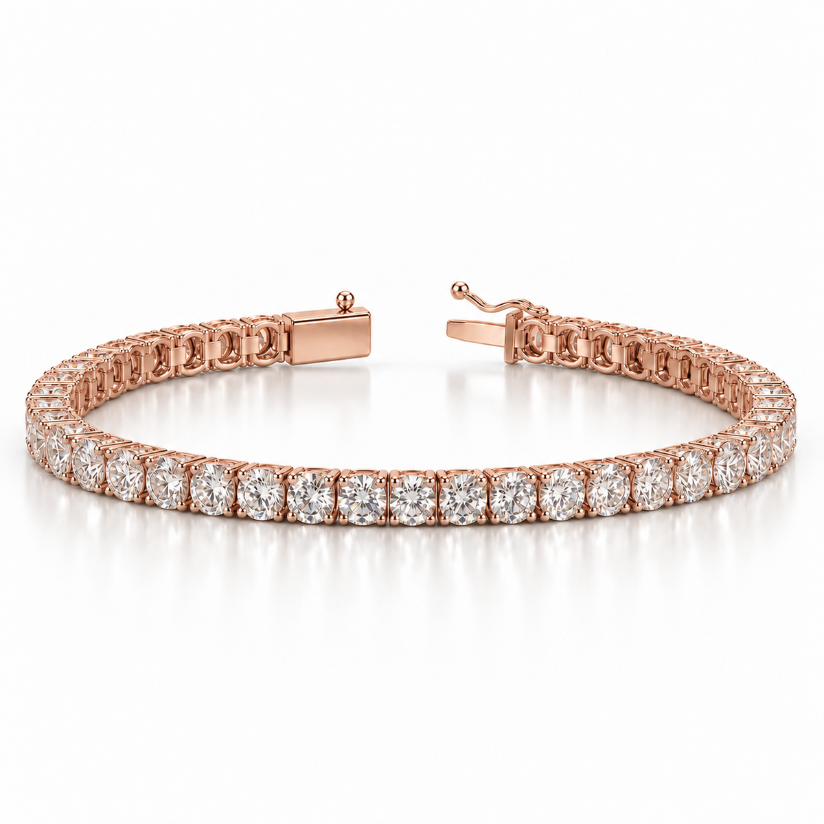 Round Lab Diamond Tennis Bracelet