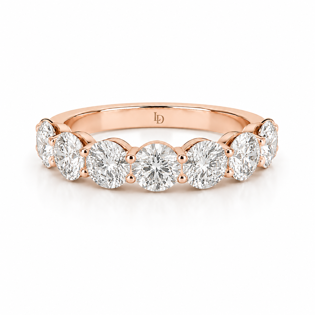 Round Diamond Seven Stone Ring