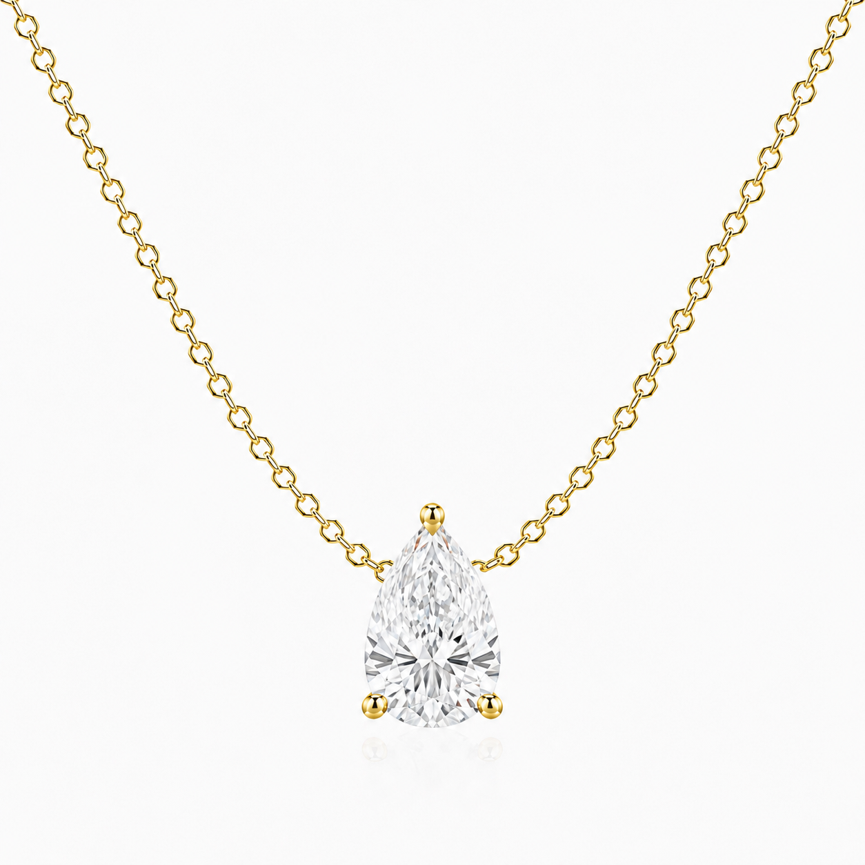 Signature Pear Lab Diamond Pendant