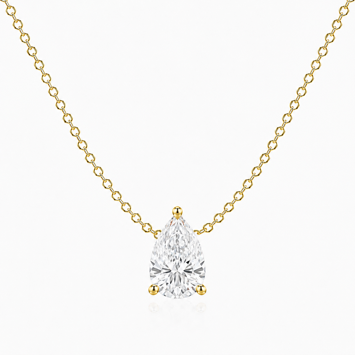 Signature Pear Lab Diamond Pendant