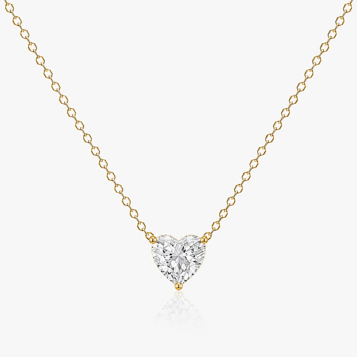 Signature Heart Shape Lab Diamond Pendant