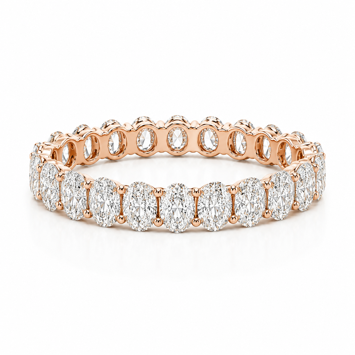 Oval Diamond Eternity Band