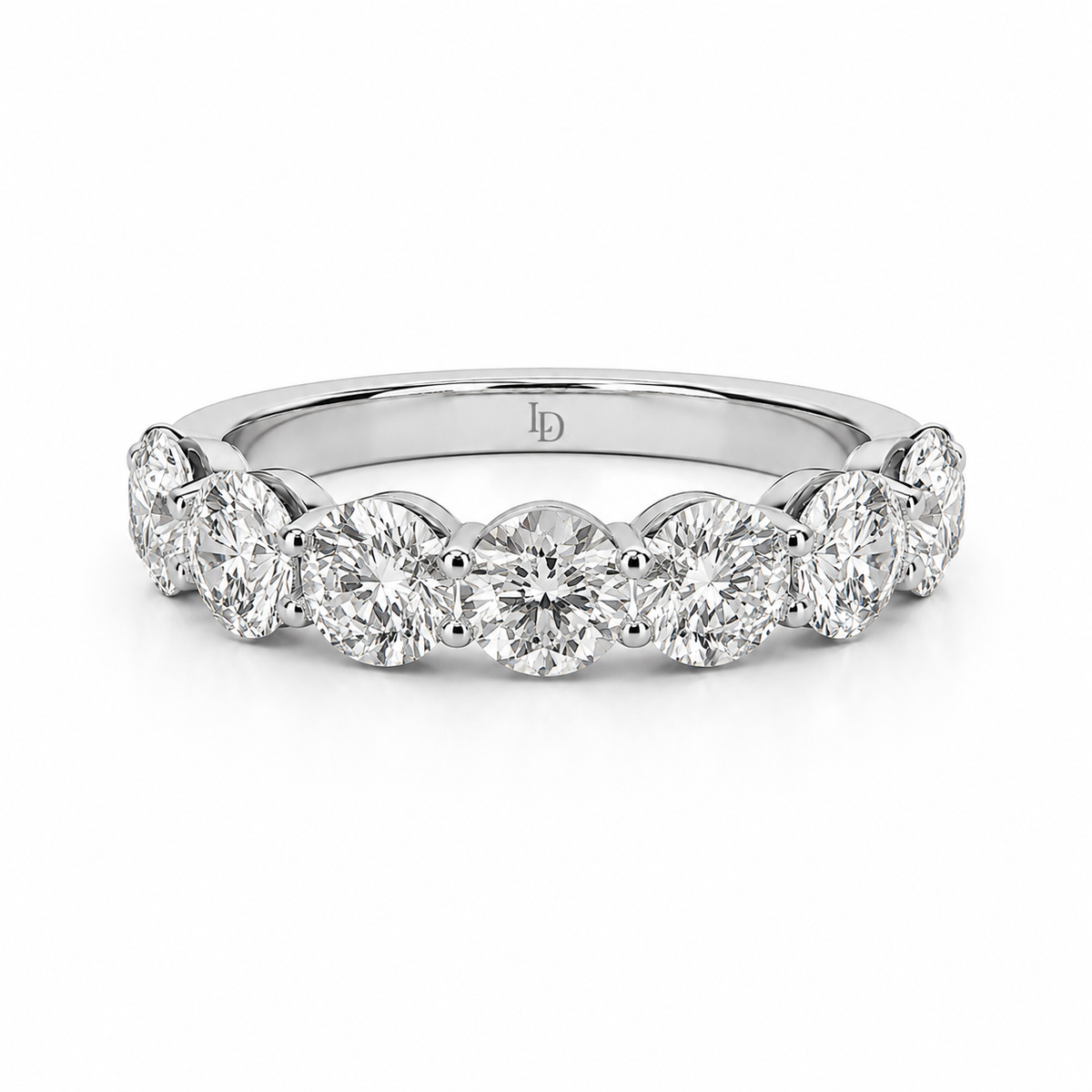 Round Diamond Seven Stone Ring