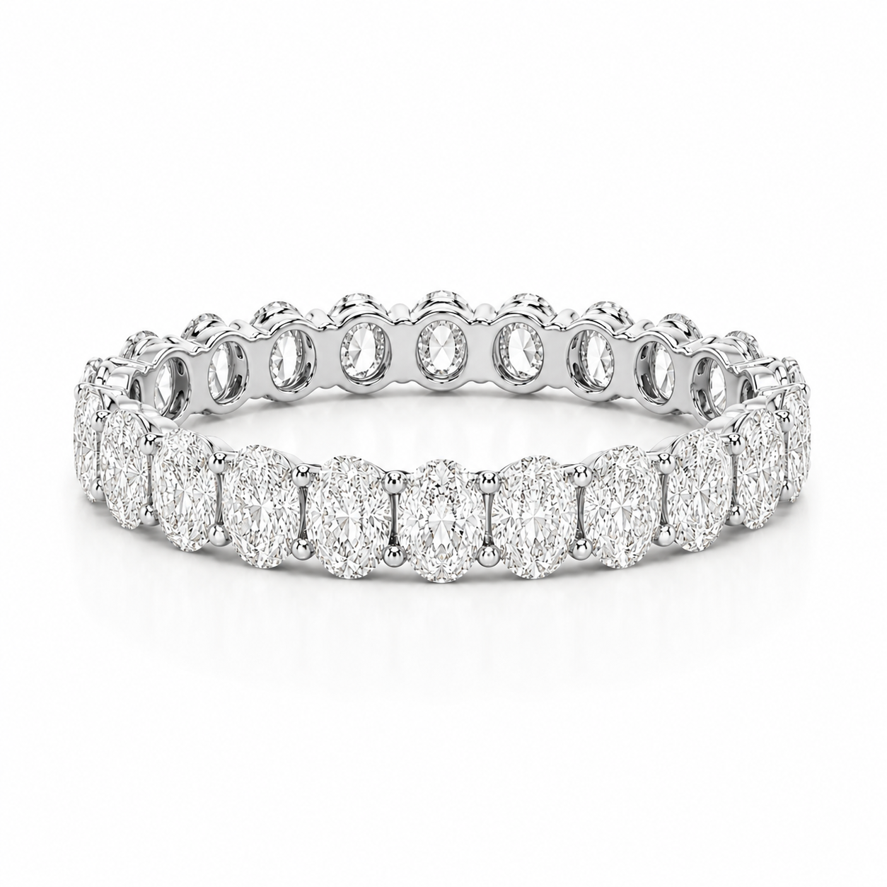 Oval Diamond Eternity Band