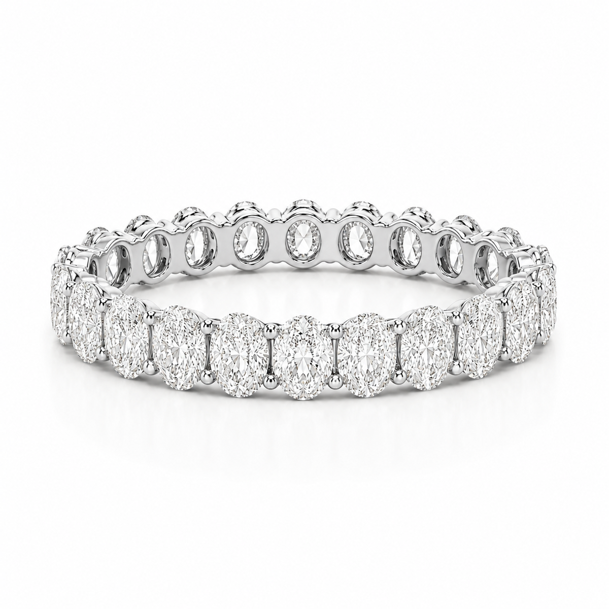 Oval Diamond Eternity Band