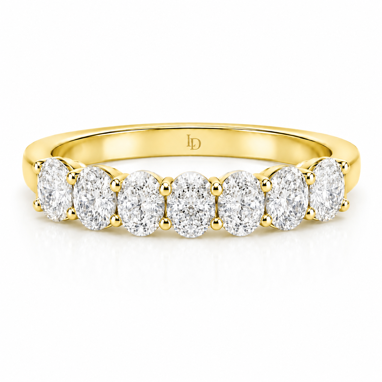 Oval Seven Stone Diamond Ring