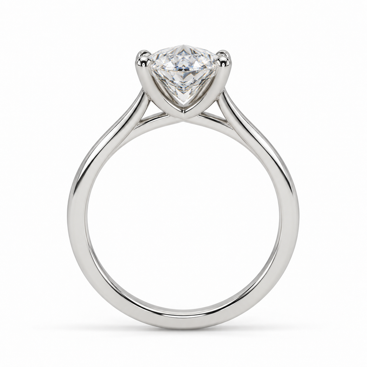 Marquise Lab Diamond Solitaire Ring