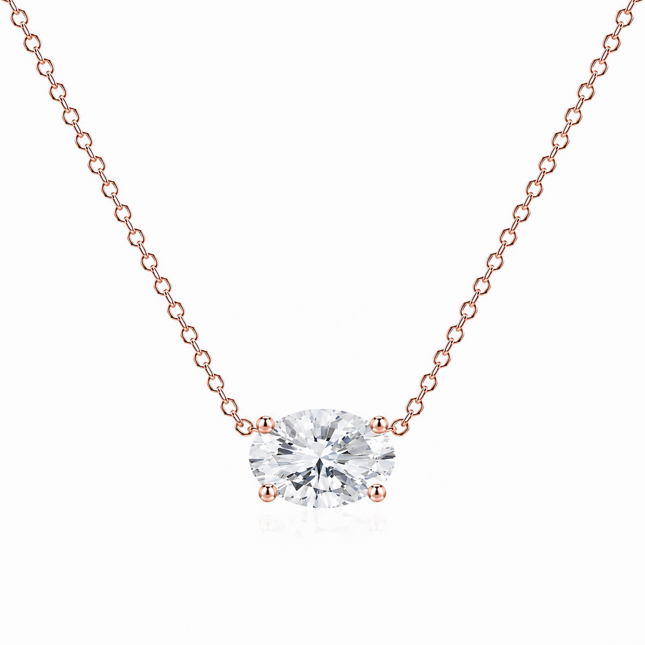 Signature Oval Lab Diamond Pendant