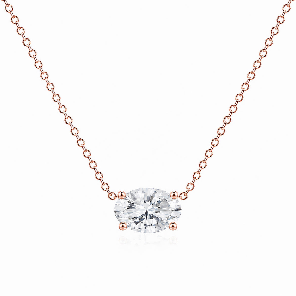 Signature Oval Lab Diamond Pendant