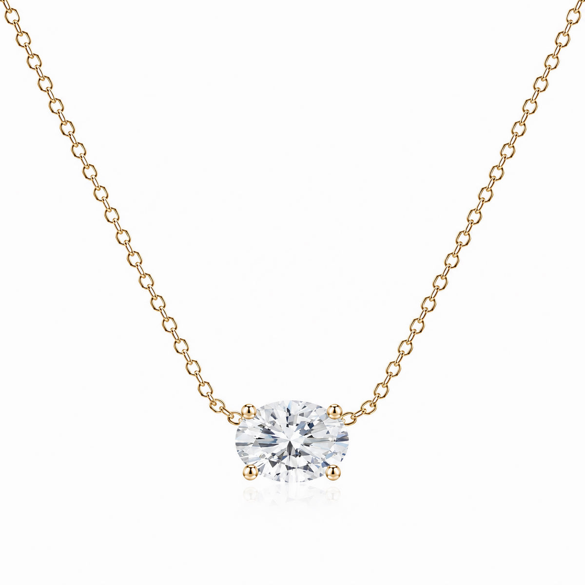 Signature Oval Lab Diamond Pendant