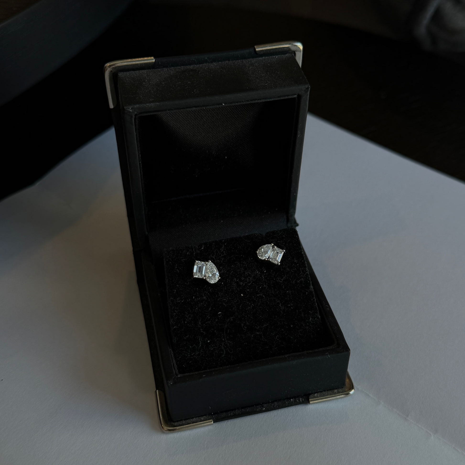 1.00 TCW Lab-Grown Diamond Toi&Moi Stud Earrings (Copy)