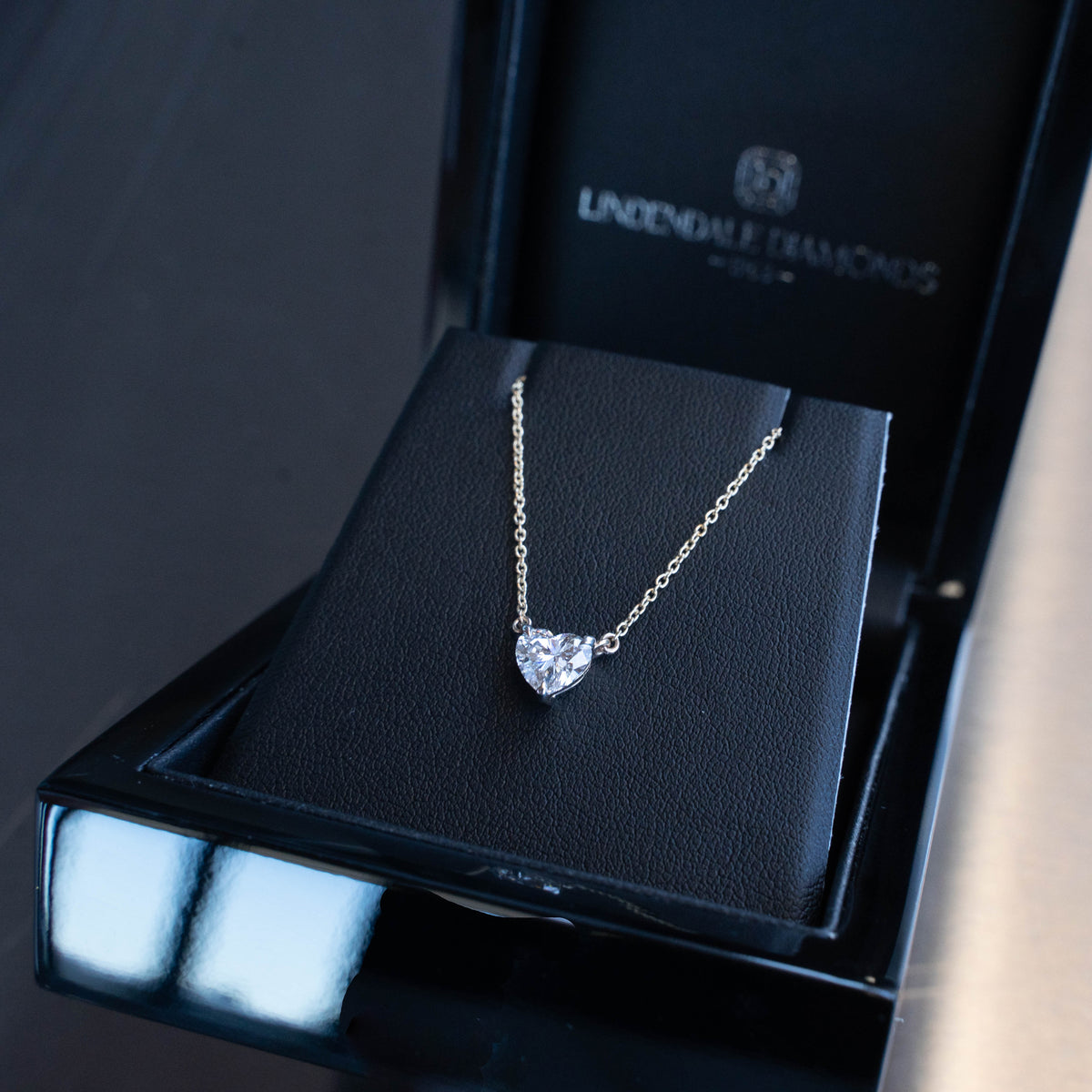 Heart Cut Diamond Necklace – 1.04 ct