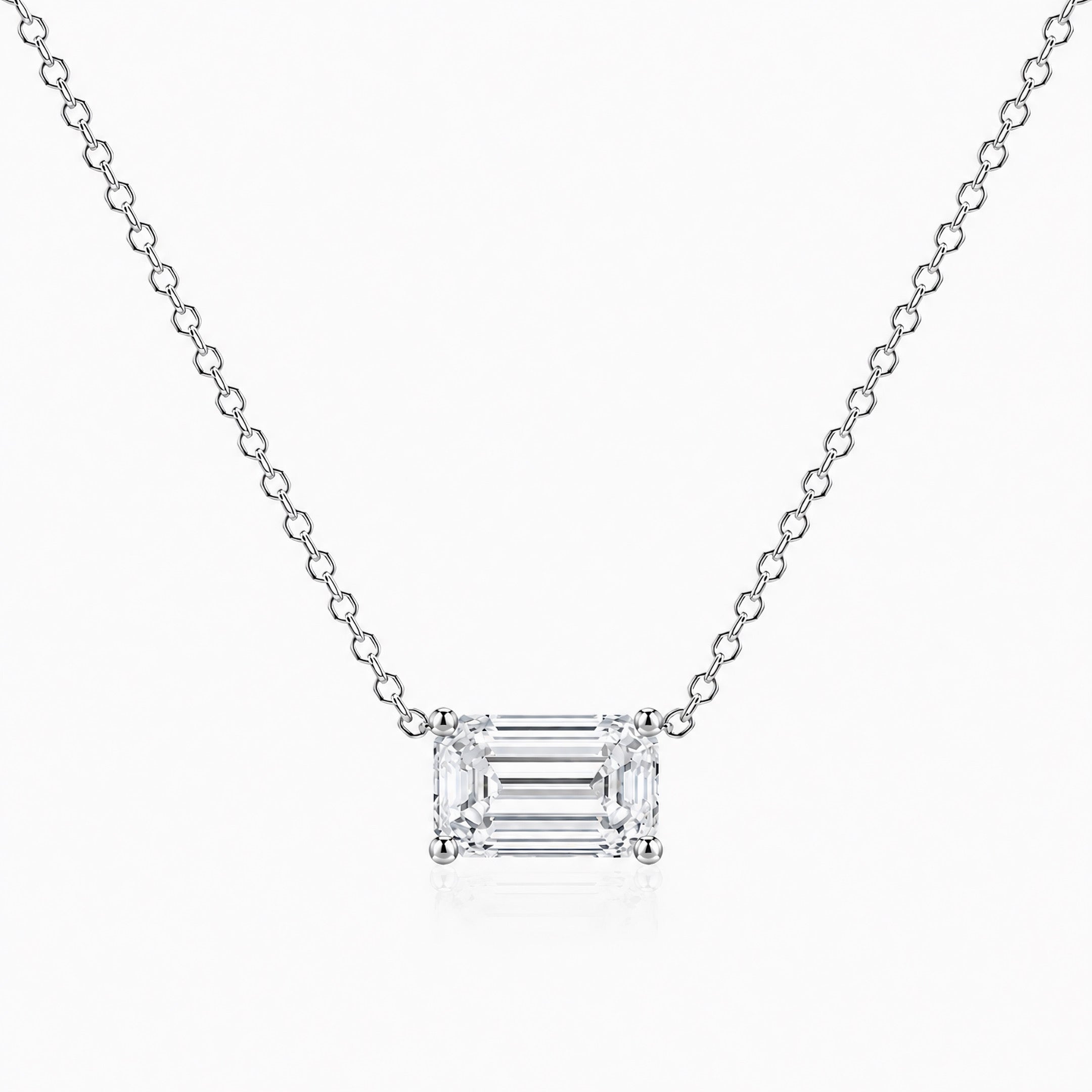 Signature Emerald Lab Diamond Pendant