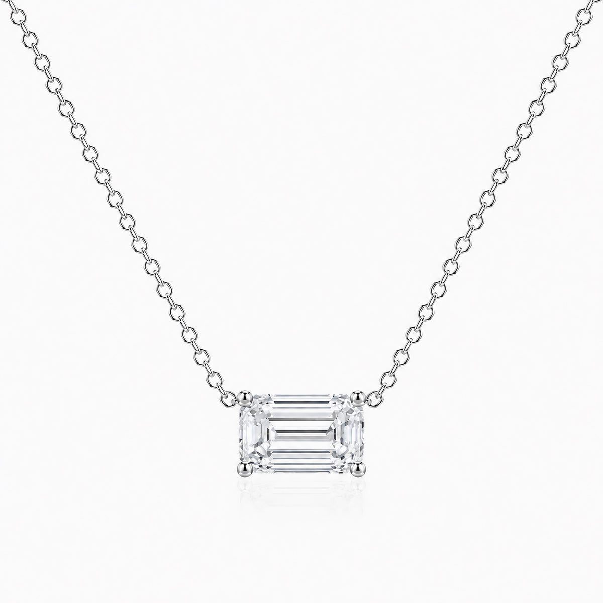 Signature Emerald Lab Diamond Pendant