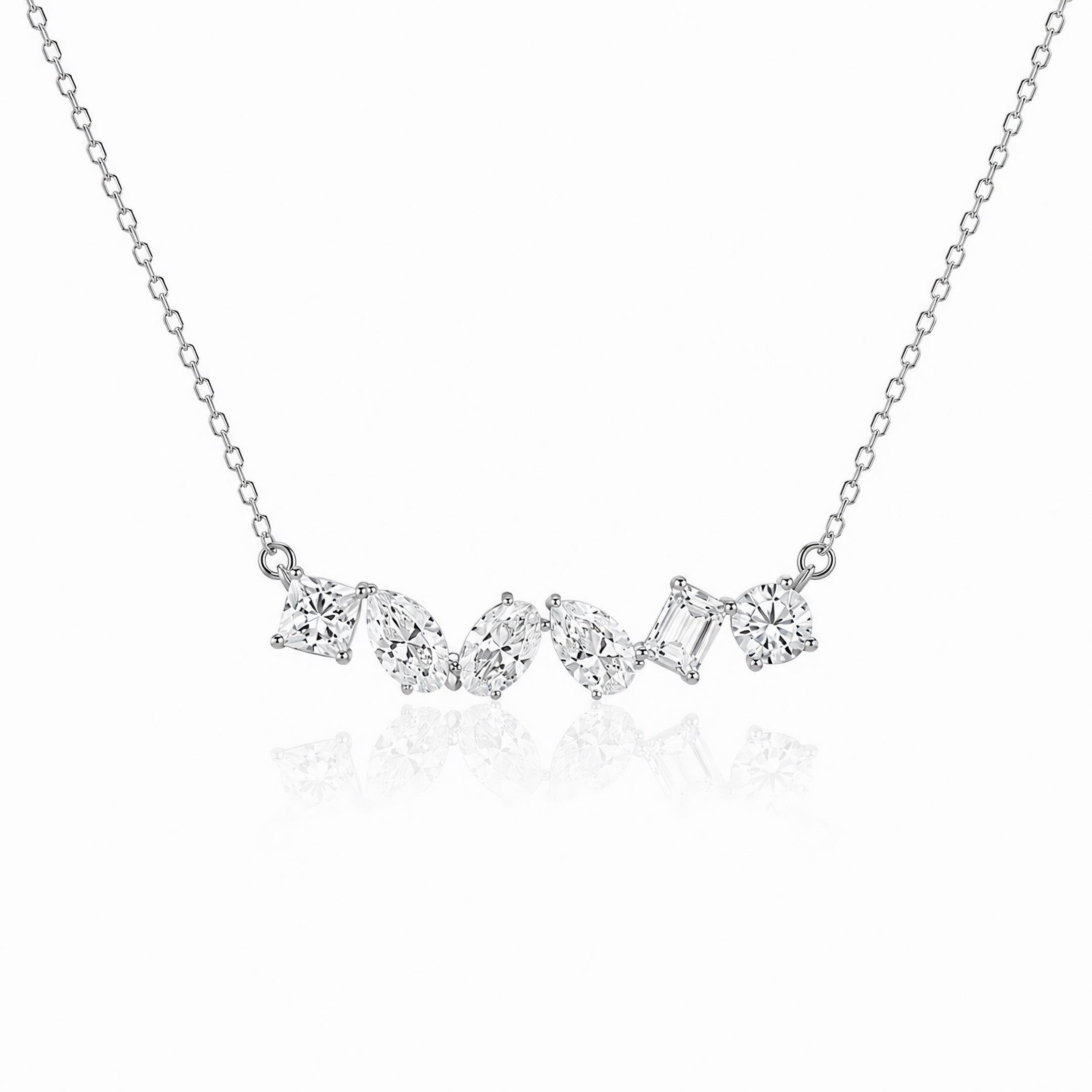 Mixed Shape Lab Diamond Necklace