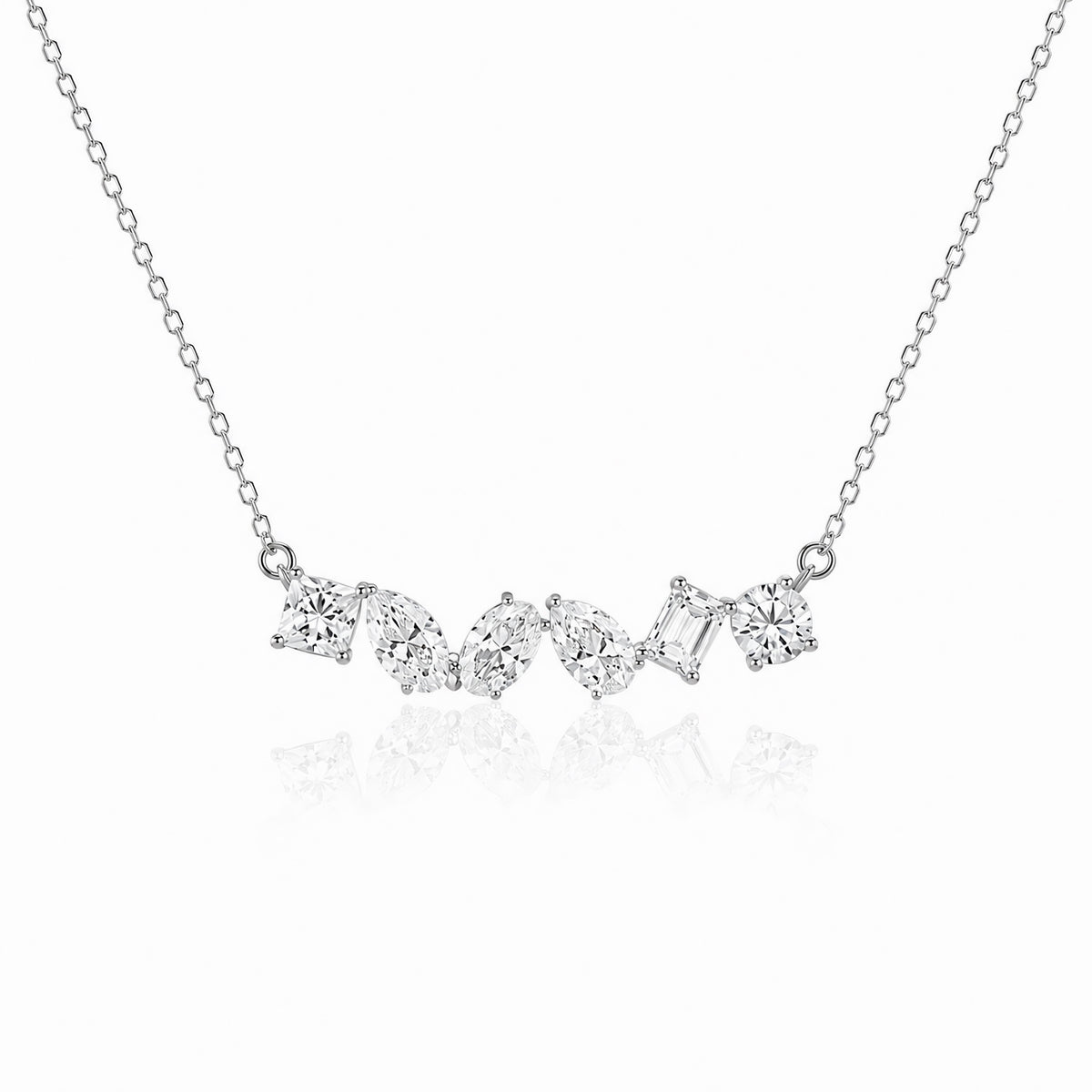Mixed Shape Lab Diamond Necklace