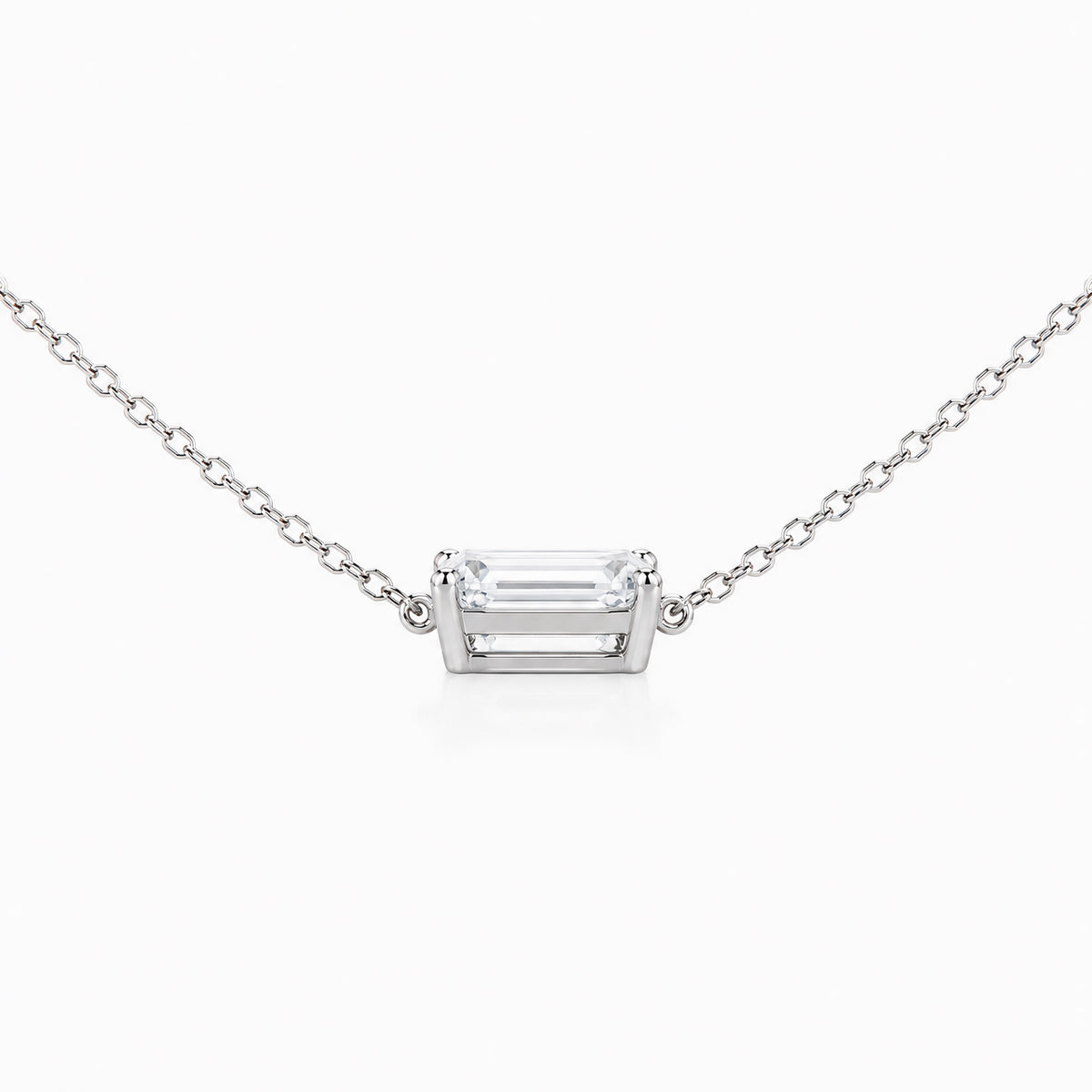 Signature Emerald Lab Diamond Pendant
