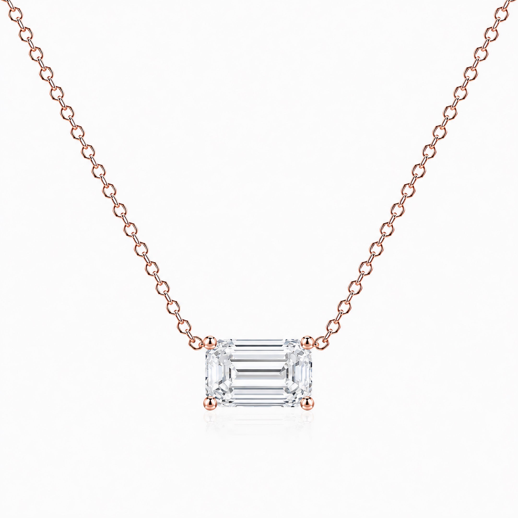 Signature Emerald Lab Diamond Pendant