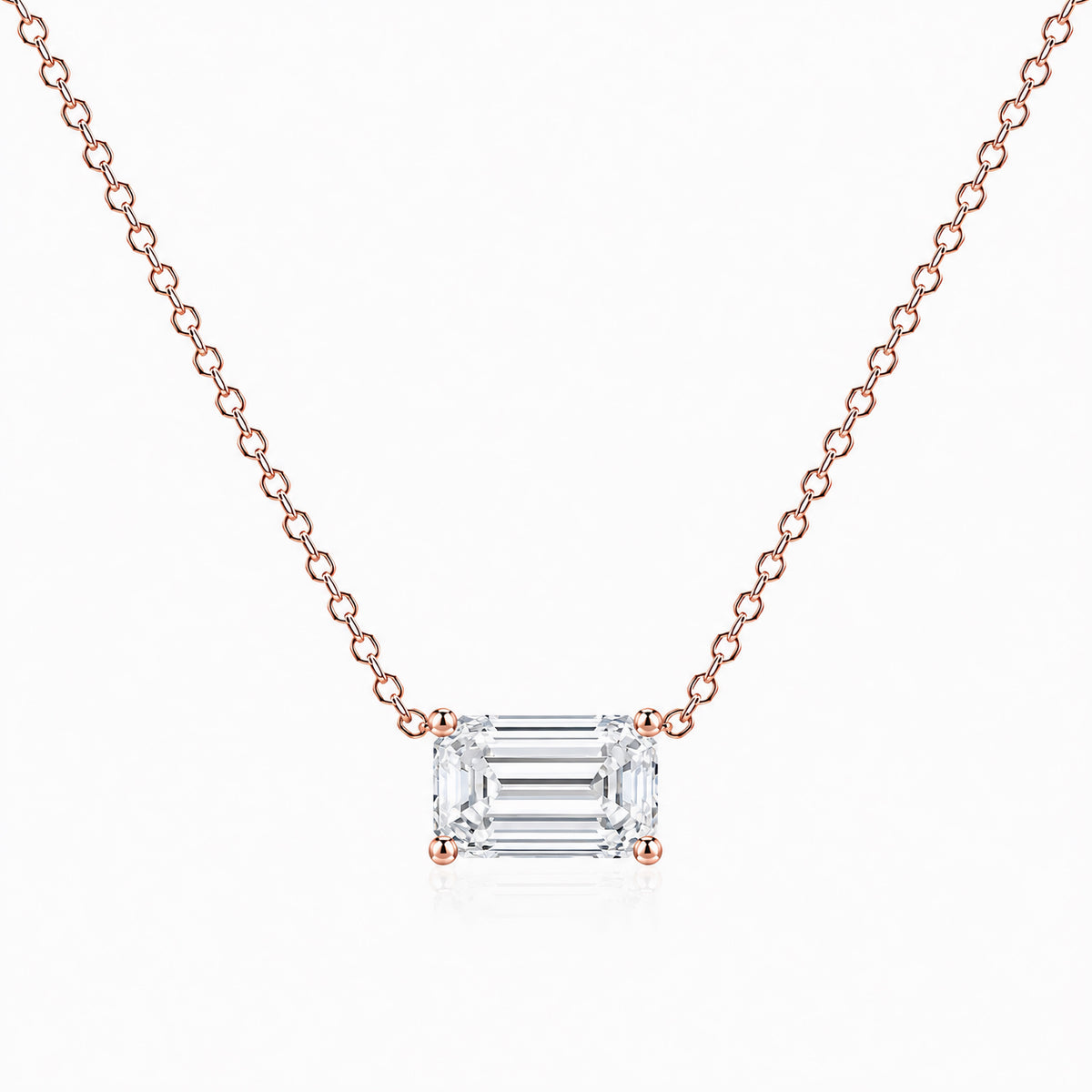 Signature Emerald Lab Diamond Pendant