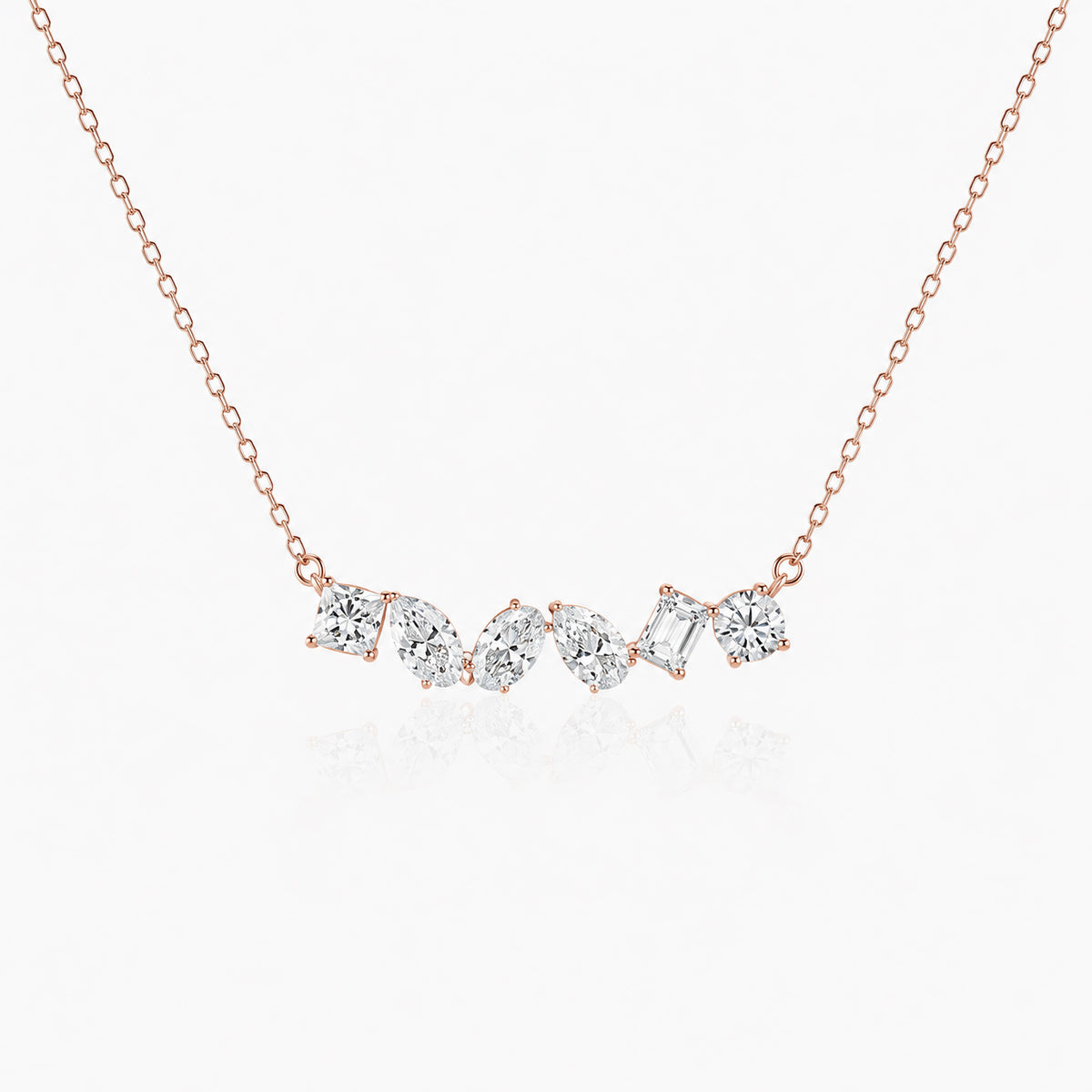 Mixed Shape Lab Diamond Necklace