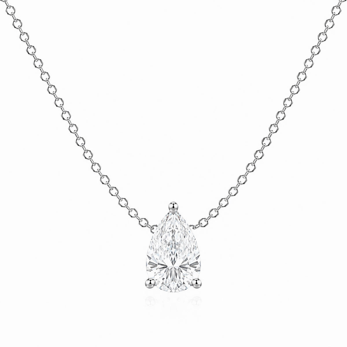 Signature Pear Lab Diamond Pendant
