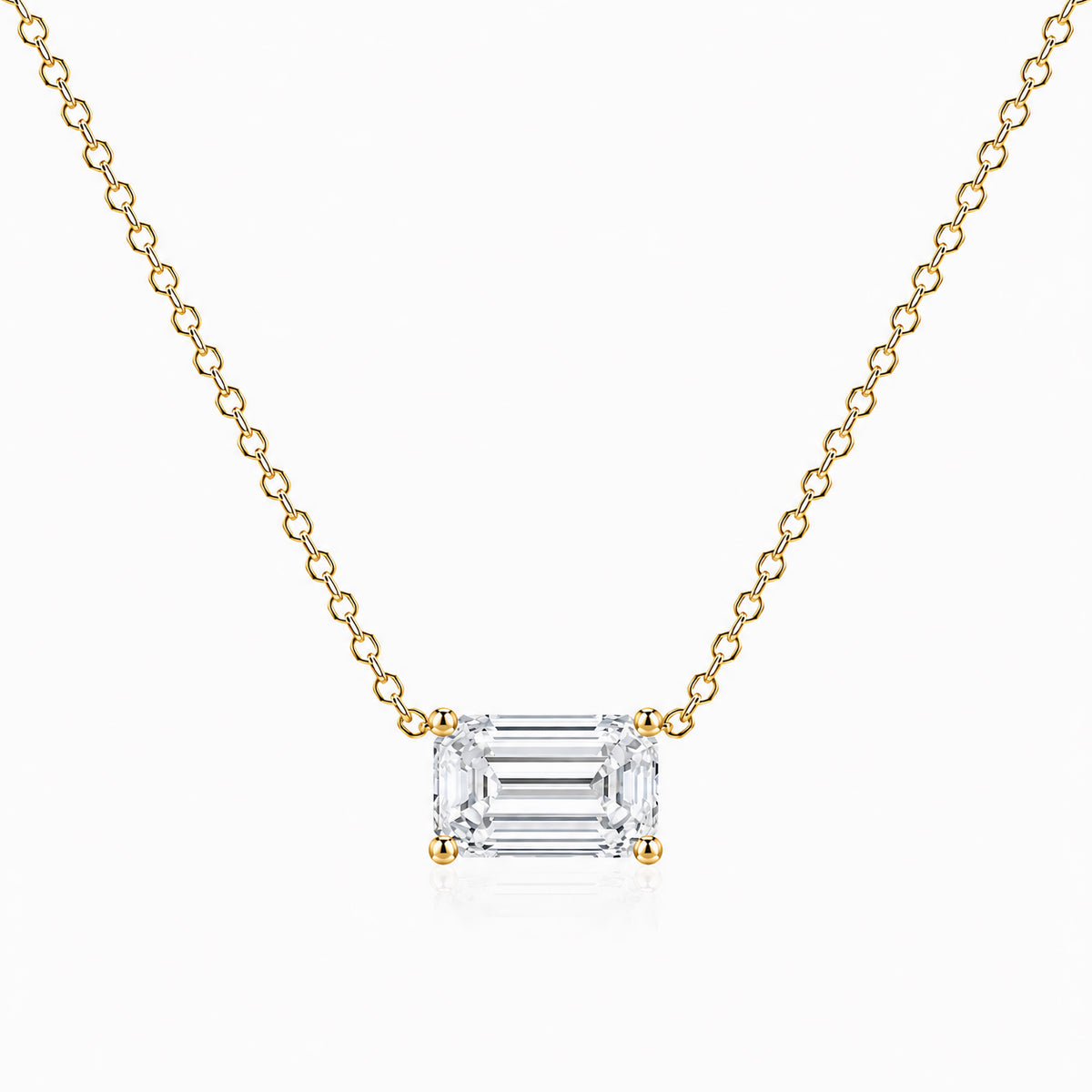 Signature Emerald Lab Diamond Pendant