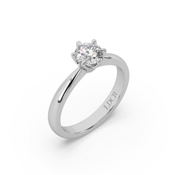 Classic Solitaire Natural Diamond Ring