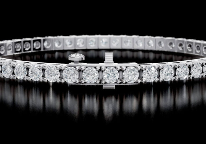 Diamond Tennis Bracelet Hidden Clasp S